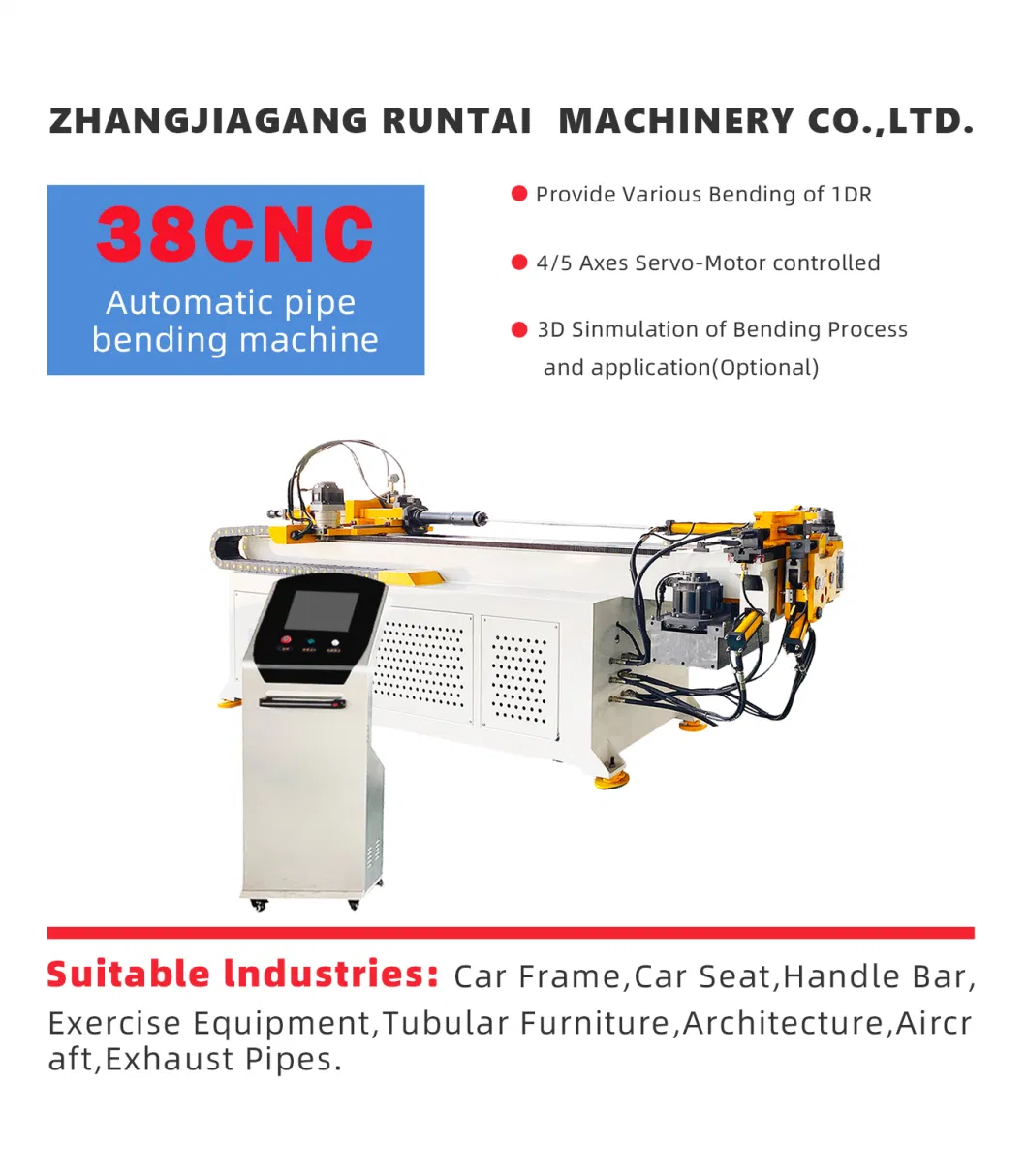 Manufacture Sells Rt38CNC Buy 3 Axis 3D Tube Bender CNC Nc Manual Automatic Servo Metal Exhaust Ss Rolling Hydraulic Pipe Bending Machine Price